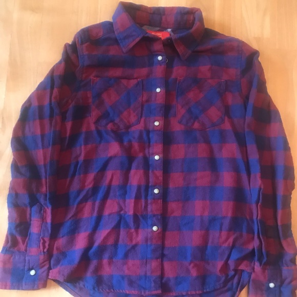 Girls plaid button down - Picture 1 of 3